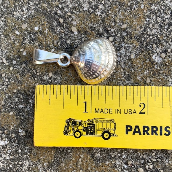 Vintage Sterling Silver Taxco Sea Shell Pendant - Picture 10 of 11